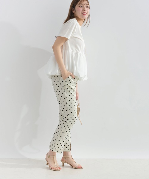 【SALE】PICCIN PERLA ピッチンぺルラ 即日発送  裾バルーンカットソー 906480 半袖 Tシャツ レディース  バルーン セール】裾バルーンカットソー（Tシャツ/カットソー）｜PICCIN