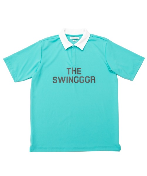 韓国ワイドアングル　ポロシャツ+サンバイザー2点 セール】SWINGGGR/スウィンガー/TWO TONE POLO-B（ポロシャツ