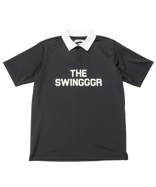 SWINGGGR(スウィンガー)の「SWINGGGR/スウィンガー/TWO TONE POLO-B(ポロシャツ・メンズ・ライトブルー/ブラック/ホワイト・2/3/4)」の3枚目の写真