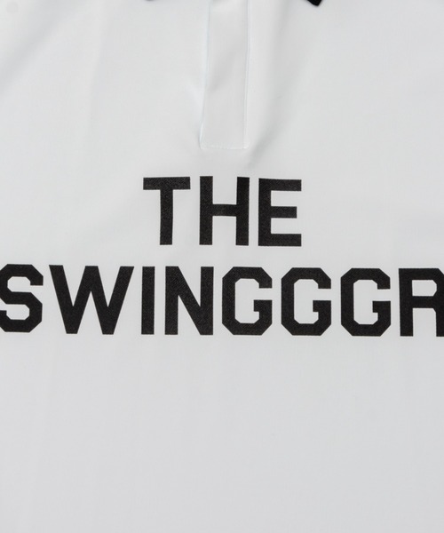 SWINGGGR(スウィンガー)の「SWINGGGR/スウィンガー/TWO TONE POLO-B(ポロシャツ・メンズ・ライトブルー/ブラック/ホワイト・2/3/4)」の9枚目の写真