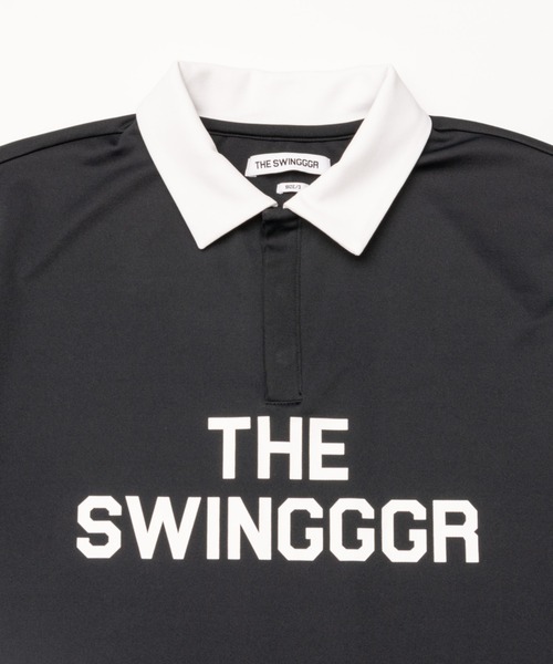 SWINGGGR(スウィンガー)の「SWINGGGR/スウィンガー/TWO TONE POLO-B(ポロシャツ・メンズ・ライトブルー/ブラック/ホワイト・2/3/4)」の13枚目の写真
