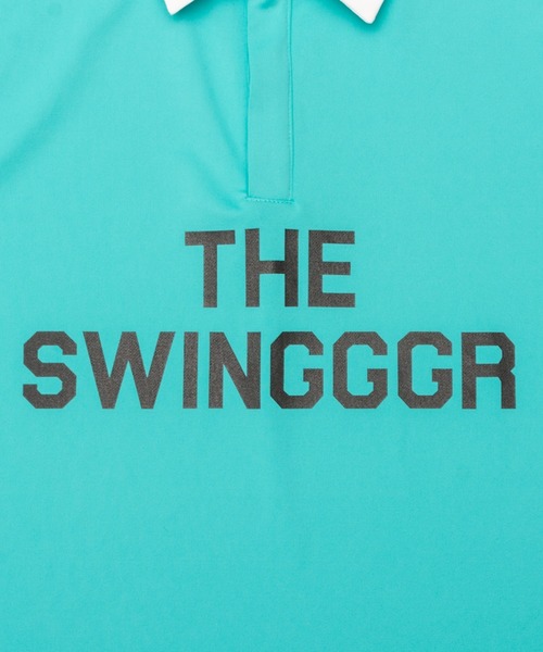 SWINGGGR(スウィンガー)の「SWINGGGR/スウィンガー/TWO TONE POLO-B(ポロシャツ・メンズ・ライトブルー/ブラック/ホワイト・2/3/4)」の19枚目の写真