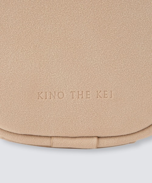 KINO THE KEI（キノザケイ）の「ラウンド ミニ ハンドバッグ KINO THE KEI（ハンドバッグ・レディース・アイボリー/ダークブラウン・フリー）」の9枚目の写真