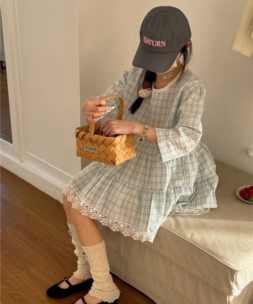 UP START（アップスタート）の「【LAMPOON】サマーニットレッグカバー（レッグウォーマー・レディース・ブルー/ホワイト/ピンク/ベージュ/アイボリー/ライトグレー・FREE）」の9枚目の写真