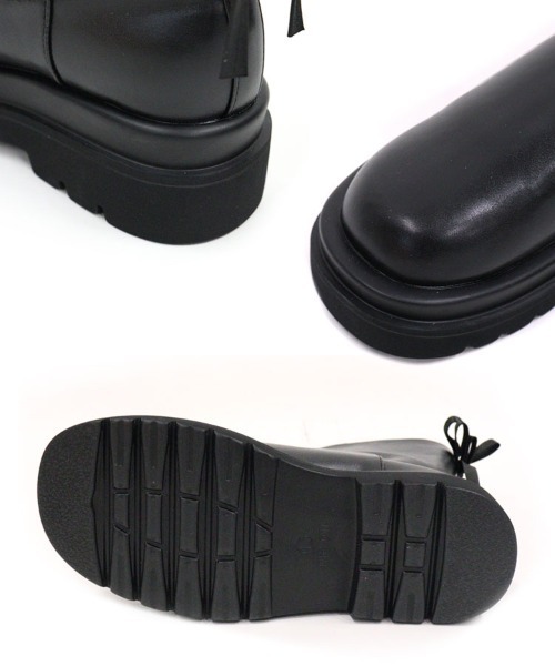 DONOBAN(ドノバン)の「バックリボンミドルブーツ(ブーツ・レディース・ブラック・24.5cm/23.5cm/22.5cm)」の9枚目の写真