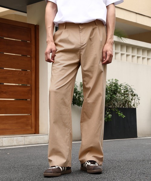 Cloudstyle(クラウドスタイル)の「【Cloudstyle】コットン リネン イージーパンツ(スラックス・メンズ・グレー/ブラック/ベージュ/ホワイト・SMALL/LARGE/MEDIUM)」の1枚目の写真