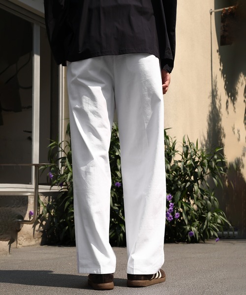 Cloudstyle(クラウドスタイル)の「【Cloudstyle】コットン リネン イージーパンツ(スラックス・メンズ・グレー/ブラック/ベージュ/ホワイト・SMALL/LARGE/MEDIUM)」の17枚目の写真