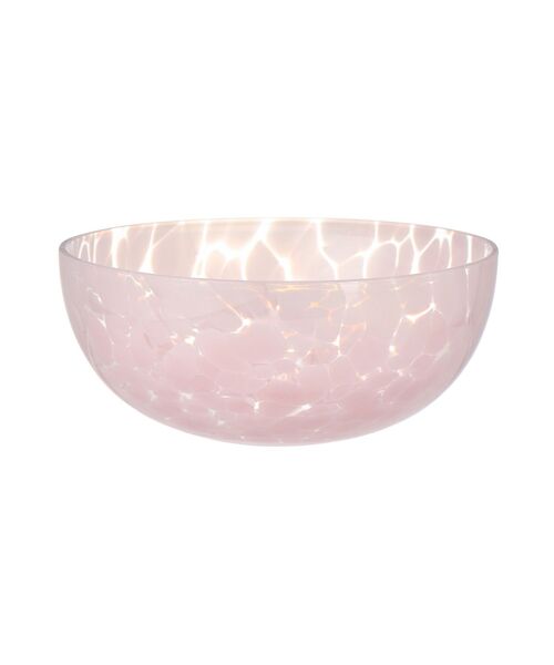 セール】ドットパターン ガラスボウル S ピンク（グラス/マグカップ