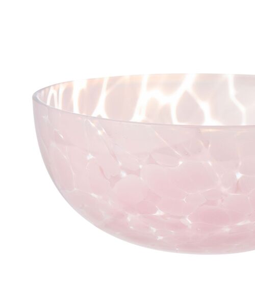 セール】ドットパターン ガラスボウル S ピンク（グラス/マグカップ