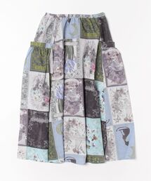 iS ScoLar（イズスカラー）の「543235：アイリスの花とウサギ柄