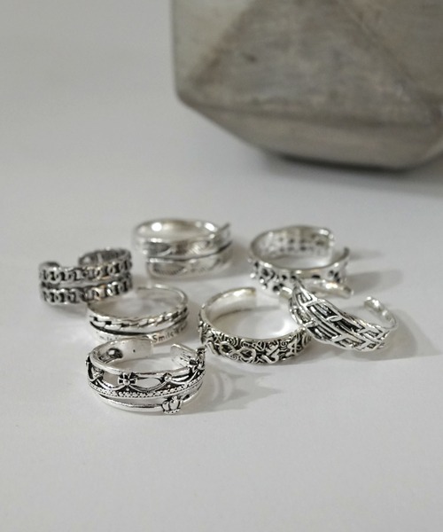 Port（ポート）の「【 Port / ポート 】 7点セット メンズ デザイン リング（リング・メンズ・シルバー/シルバー系その他・FREE）」の7枚目の写真