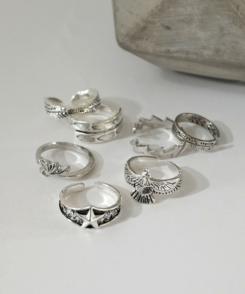 Port（ポート）の「【 Port / ポート 】 7点セット メンズ デザイン リング（リング・メンズ・シルバー/シルバー系その他・FREE）」の8枚目の写真