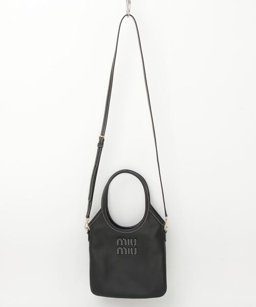 すぐ届く♪MIUMIUアイビーレザーハンドバッグ/ショルダーバッグ MIU MIU】IVYレザーハンドバッグミニ (MiuMiu/ショルダーバッグ
