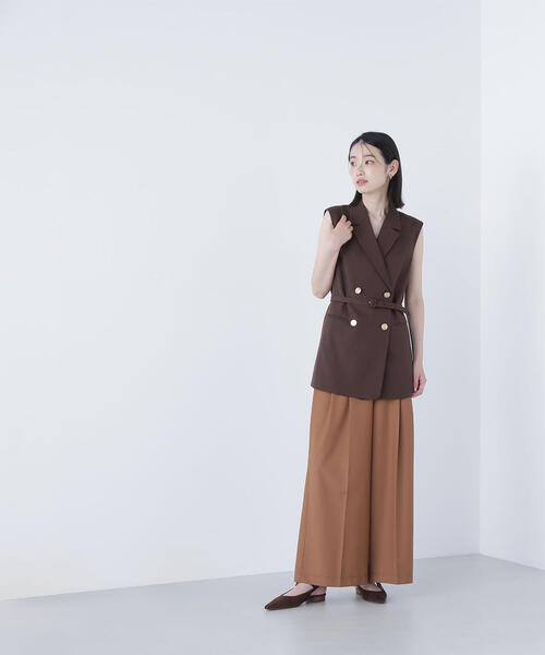 ナチュラルビューティーベーシック ワイドパンツ 楽天市場】【SALE／30%OFF】リラクシーツイルワイドパンツ