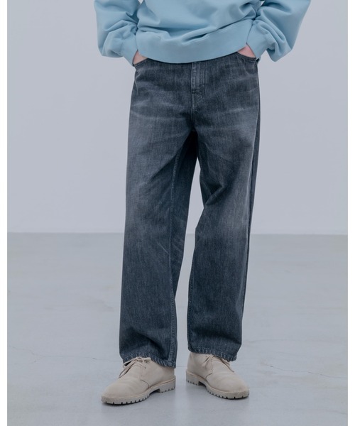 uniform experiment(ユニフォームエクスペリメント)の「WASHED DENIM BOLD-FIT JEANS(デニムパンツ・メンズ・ブラック/ライトインディゴブルー・1/2/3/4/5)」の7枚目の写真