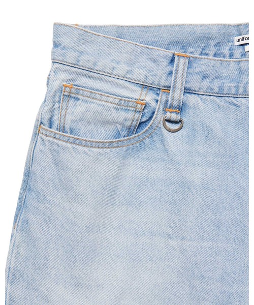 uniform experiment(ユニフォームエクスペリメント)の「WASHED DENIM BOLD-FIT JEANS(デニムパンツ・メンズ・ブラック/ライトインディゴブルー・1/2/3/4/5)」の4枚目の写真