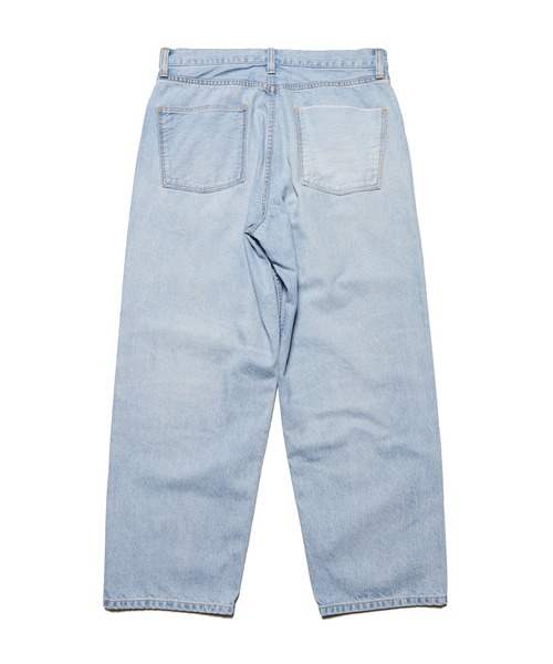 uniform experiment(ユニフォームエクスペリメント)の「WASHED DENIM BOLD-FIT JEANS(デニムパンツ・メンズ・ブラック/ライトインディゴブルー・1/2/3/4/5)」の3枚目の写真