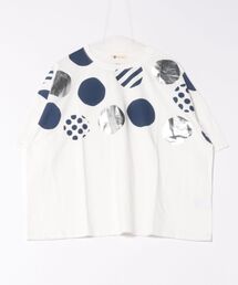 (BD)【BARNDOOR】箔プリント ドット ドルマンスリーブ Tシャツ