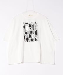 (BD)【BARNDOOR】箔プリント ドット ドルマンスリーブ Tシャツ