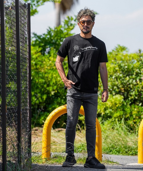 adamsJUGGLER(アダムスジャグラー)の「RTEGM.ガンティー(Tシャツ/カットソー・メンズ・ブラック/ホワイト・S/M/L/XL/XXL)」の4枚目の写真