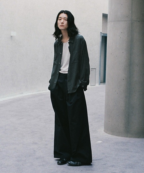 WYM LIDNM(ウィム バイ リドム)の「長袖シャツ(シャツ/ブラウス・メンズ・ダークグリーン・L)」の3枚目の写真