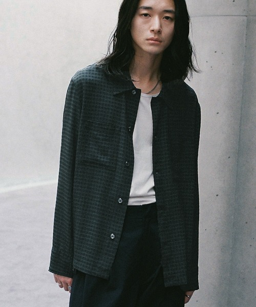 WYM LIDNM(ウィム バイ リドム)の「長袖シャツ(シャツ/ブラウス・メンズ・ダークグリーン・L)」の8枚目の写真