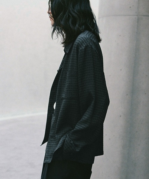 WYM LIDNM(ウィム バイ リドム)の「長袖シャツ(シャツ/ブラウス・メンズ・ダークグリーン・L)」の9枚目の写真