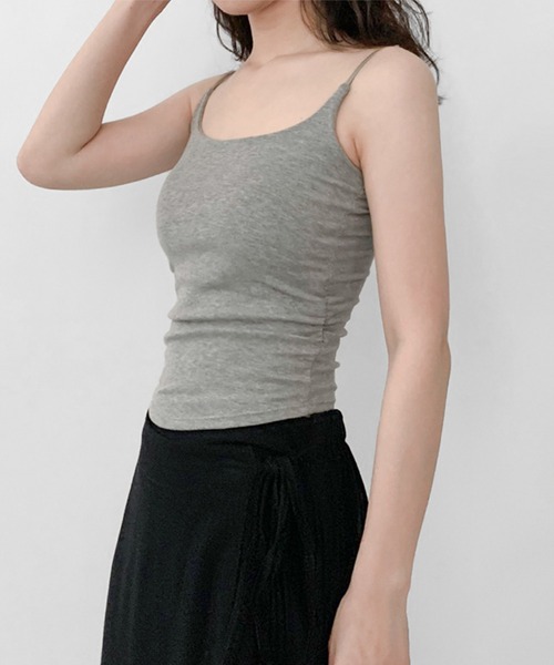 on:nue（オンニュ）の「【on:nue】[カラバリ豊富][選べる10色展開] ベーシックカーブラインカップ付きキャミソール（キャミソール・レディース・ミント/パープル/イエロー/ホワイト/ピンク/レッド/アイボリー/ブラック/グレー/ブルー・FREE）」の17枚目の写真