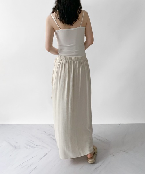 on:nue（オンニュ）の「【on:nue】[カラバリ豊富][選べる10色展開] ベーシックカーブラインカップ付きキャミソール（キャミソール・レディース・ミント/パープル/イエロー/ホワイト/ピンク/レッド/アイボリー/ブラック/グレー/ブルー・FREE）」の12枚目の写真
