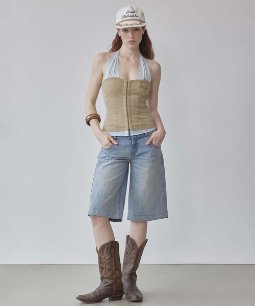 パンツ sculptor セール】Vine Half Denim Pants（デニムパンツ）｜SCULPTOR