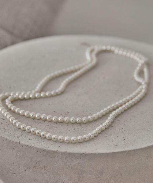 UNTITLED(アンタイトル)の「【アレンジ自在】ロングパール調ネックレス(ネックレス・レディース・ゴールド・99)」の1枚目の写真