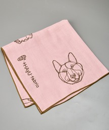 salle de bal（サルデバル）の「【 ＋HayU fabric / ハユ  】Wガーゼ handkerchief CAT＆DOG　KOI（ハンカチ/ハンドタオル）」