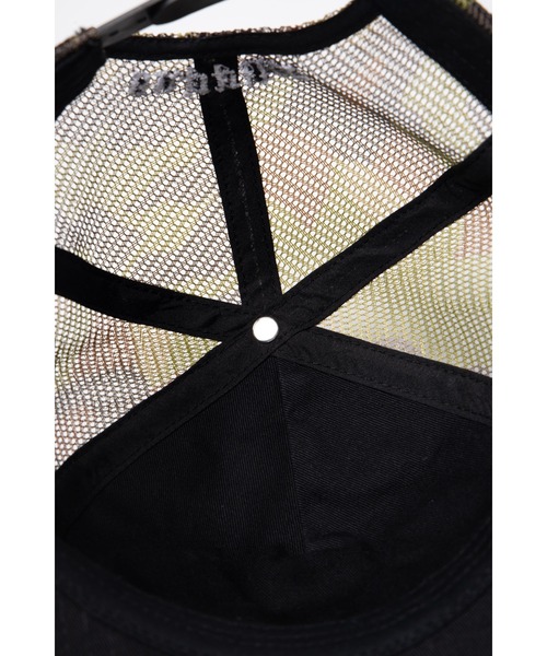 SUPPLIER(サプライヤー)の「メッシュキャップ|Camouflage Cross Leather Patch Mesh Cap|SUPPLIER(キャップ・メンズ・ブラック・FREE)」の3枚目の写真