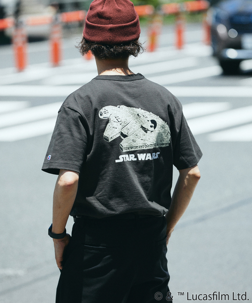 STAR WARS(スターウォーズ)の「【スター・ウォーズ】× CHAMPION 別注 T1011 プリントTシャツ(Tシャツ/カットソー・メンズ・ブラック系その他/ブラック×ブラック/ブラックミックス/ブラック・LARGE/X-LARGE/MEDIUM)」の22枚目の写真