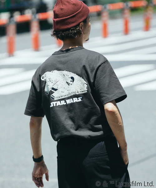 STAR WARS(スターウォーズ)の「【スター・ウォーズ】× CHAMPION 別注 T1011 プリントTシャツ(Tシャツ/カットソー・メンズ・ブラック系その他/ブラック×ブラック/ブラックミックス/ブラック・LARGE/X-LARGE/MEDIUM)」の18枚目の写真