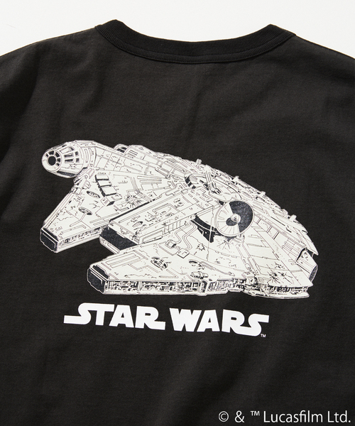 STAR WARS(スターウォーズ)の「【スター・ウォーズ】× CHAMPION 別注 T1011 プリントTシャツ(Tシャツ/カットソー・メンズ・ブラック系その他/ブラック×ブラック/ブラックミックス/ブラック・LARGE/X-LARGE/MEDIUM)」の11枚目の写真