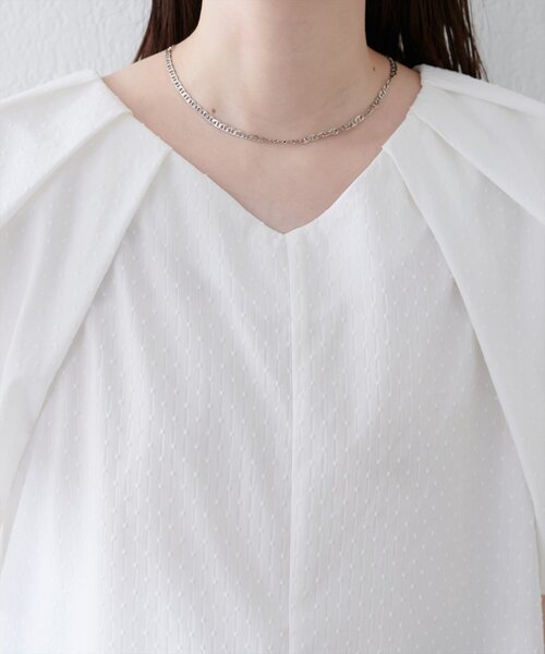 ブラウス シャツ ドットドビーブラウス レディース BEAMS BOY ブラウス シャツ ドット ドビー ビッグカラー