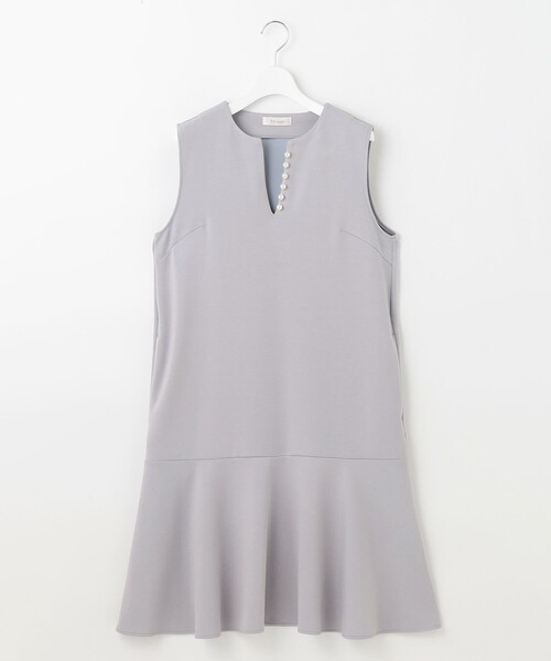 Feroux(フェルゥ)の「パール付きダンボール ジャンパースカート(ドレス・レディース・スカイブルー系/グレー系/アイボリー系・MEDIUM/SMALL)」の19枚目の写真