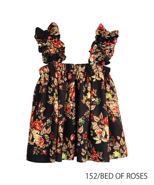 moyan ecri(モヤン エクリ)の「<moyan ecri>アフリカンファブリック使用フリルキャミSHOULDER FRILL CAMI BUSTIER(キャミソール・レディース・ブラック/ブルー/プラム/オレンジ・FREE)」の15枚目の写真