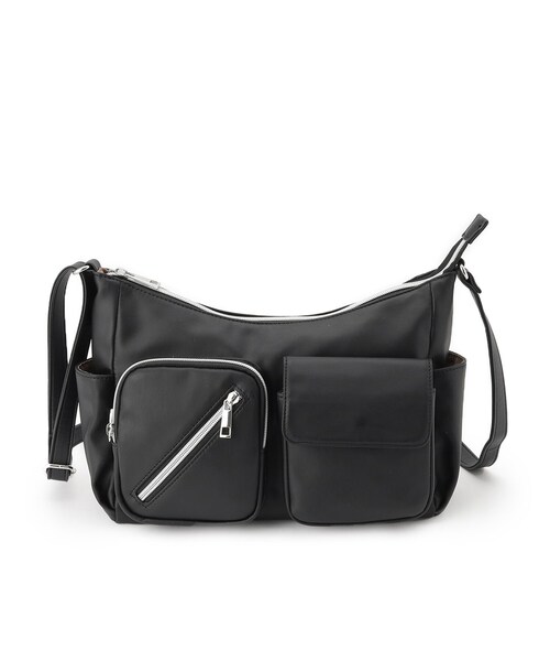 ITS'DEMO(イッツデモ)の「【8ポケット】アウトポケットショルダー(ショルダーバッグ・レディース・ブロンズ/ブラック/ナチュラル・00)」の12枚目の写真