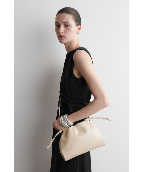 セール】ドローストリングバケットバッグ - レザー（ショルダーバッグ