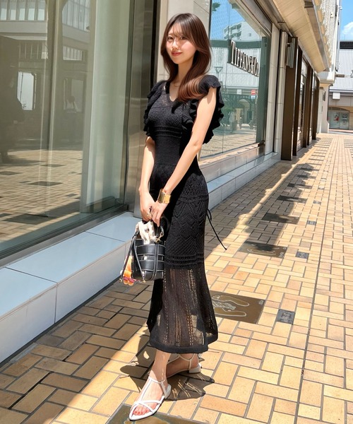 Chanelのニットワンピース（ポーチ付き） CHANEL シャネル ニットワンピース P63137K48814 レディース36