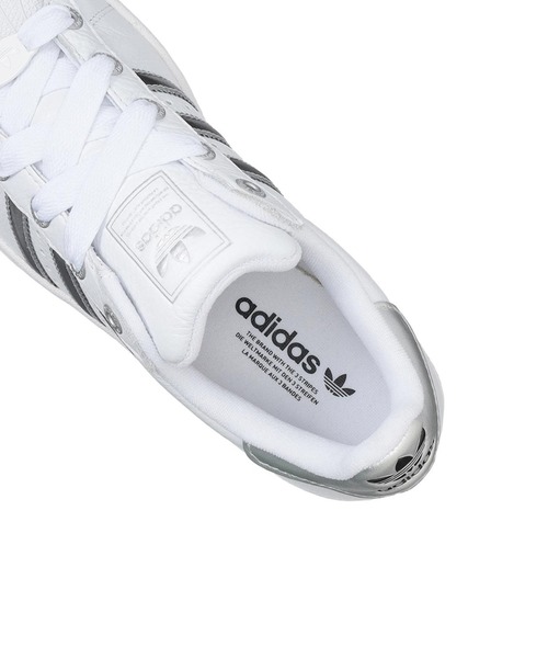 ホワイト スポーツスニーカー SUPERSTAR II W JR4233（スニーカー）｜adidas（アディダス）の