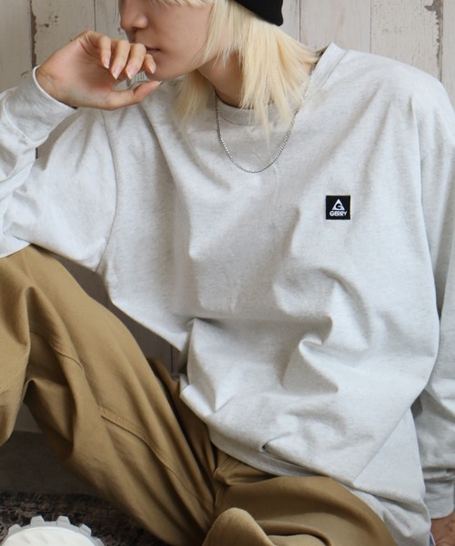 GERRY（ジェリー）の「【GERRY/ジェリー】アソート 胸刺繍バックプリント ロングスリーブTシャツ（Tシャツ/カットソー・メンズ・ホワイト系/ブラウン系/グレー系/ネイビー系/ブラック系/ブラック系1/グレー系1/ホワイト系1・M/L/LL）」の5枚目の写真