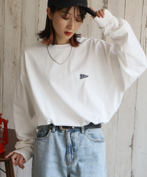 GERRY（ジェリー）の「【GERRY/ジェリー】アソート 胸刺繍バックプリント ロングスリーブTシャツ（Tシャツ/カットソー・メンズ・ホワイト系/ブラウン系/グレー系/ネイビー系/ブラック系/ブラック系1/グレー系1/ホワイト系1・M/L/LL）」の19枚目の写真