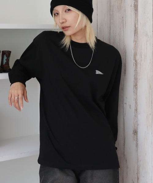 GERRY（ジェリー）の「【GERRY/ジェリー】アソート 胸刺繍バックプリント ロングスリーブTシャツ（Tシャツ/カットソー・メンズ・ホワイト系/ブラウン系/グレー系/ネイビー系/ブラック系/ブラック系1/グレー系1/ホワイト系1・M/L/LL）」の9枚目の写真