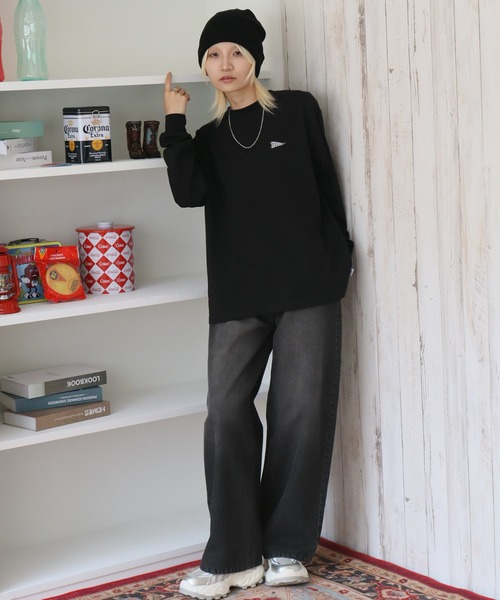 GERRY（ジェリー）の「【GERRY/ジェリー】アソート 胸刺繍バックプリント ロングスリーブTシャツ（Tシャツ/カットソー・メンズ・ホワイト系/ブラウン系/グレー系/ネイビー系/ブラック系/ブラック系1/グレー系1/ホワイト系1・M/L/LL）」の15枚目の写真