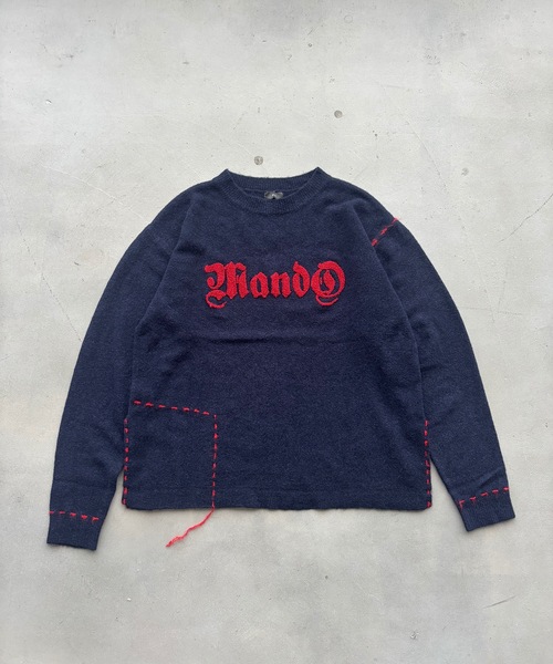 MandO（Auntie Rosa）（エムオー）の「サガラ刺繍ポイントステッチニット（ニット/セーター・メンズ・ブラック/ネイビー・MEDIUM/SMALL）」の15枚目の写真