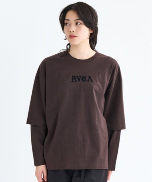 RVCA(ルーカ)の「RVCA/ルーカ ロンT フロントロゴTEE BF044-053(Tシャツ/カットソー・レディース・ブラック/ホワイト/ブラウン・M)」の10枚目の写真
