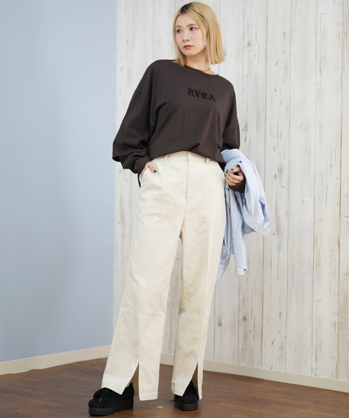 RVCA(ルーカ)の「RVCA/ルーカ ロンT フロントロゴTEE BF044-053(Tシャツ/カットソー・レディース・ブラック/ホワイト/ブラウン・M)」の21枚目の写真
